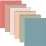 Resurhang 6 Pack Office Steno Pads, Assorted Color, Classic Style