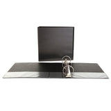Universal Round Ring Economy Vinyl View 3Ring Binder, 3 Capacity, Black, EACH UNV20991