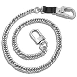 Ahiller 25 Long Wallet Chain For Men, Lightweight Stainless Steel Keychain With Alloy Double Lock Carabiner For Daily, BkSilve
