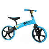 Yvolution Y Velo Senior Balance Bike 12 | No Pedal Push Bicycle for Kids Ages 3-5 Years Old (Blue)
