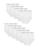Fruit of the Loom mens Tagfree Cotton Briefs, 9 Pack White, Medium US