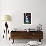 Waterfall In Creek Along Gold River Highway, Vancouver Island, Canada-Paper Art-22,,X32,,