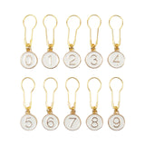 Ecomistiq 10Pcs Stitch Markers Multifunction 09 Number For Weaving Sewing Spare Parts | Notions & Tools | Crocheting & Knitting