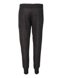 J. America Womens Mlange Fleece Joggers - Black, L
