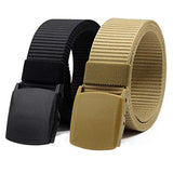 Edifier Unisex Nylon & Canvas Waist Belt (Blt063_03_Beige & Black)