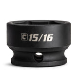 Capri Tools 15/16 in. Stubby Impact Socket, 3/8 in. Drive, 6 Point, SAE