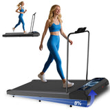 Walking with Incline Pad and Handle Bar, 3 in 1 Mini Walking Machine, 2.5HP Low Noise Treadmill for Home with Remote Control, Tr