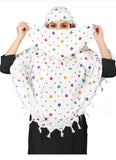 Iba Isba Collections Cotton Long Scarf With Face Coverage | Mask Printed, Uv Protection, Universal Size, Breathable Fabric For V