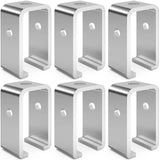 6 Pack Channel Trolley Track Intermediate Support Hanger Bracket for All 1-5/8 Strut Channel, Heavy-Duty Trolley Track Hanger Br