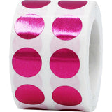 Metallic Red Circle Dot Stickers, 1/2 Inch, 1000 Labels per Roll - Ideal for Organizing, Decorating, Labeling and Crafting in H