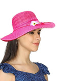 Zonkar Long Brim Beach Hat And Protection Sun Hat/Caps For Women & Girls (In, Alpha, Free Size, Pink)