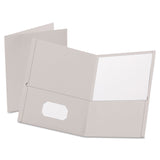Oxford 57505 Twin Pocket Folders,w/o Fasteners,11Inch x81/2Inch,25/BX,GY