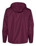 Independent Trading Co. Unisex Lightweight Windbreaker Full-Zip Jacket - Maroon, Xl