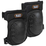 Klein Tools 60344 Knee Pads, Hinged Gel Knee Pads with Slip Resistant Rubber Caps, QuickRelease Clips and Adjustable Straps, Bl