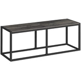 HOOBRO Dining Bench, 47.2 Inch Industrial Style Kitchen Table Bench, Steel Frame, Easy to Assemble, for Kitchen, Dining Room, Ch