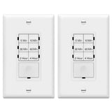 ENERLITES 4Hour No Neutral Wire Countdown Timer Switch, 5103060 Min, 24 Hour, for Bathroom Fans, Heaters, Lights, LED Indic