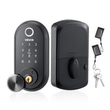 VEVOR Fingerprint Door Lock, Electronic Biometric Deadbolt with Touchscreen, Auto Locking, One-Time Code, Anti-Peeking Password,