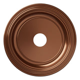Ekena Millwork 19OD x 3 1/2ID x 1 1/2P Traditional Thermoformed PVC Ceiling Medallion (Fits Canopies up to 11 1/2), Bright Coat