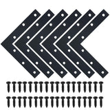 SAYAYO L Brace, 150x150mm / 6 x 6 Metal L Mending Plate L Flat Plate Bracket Stainless Steel Right Angle Corner Brace for Wood M