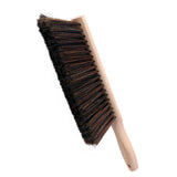 Soft Bristle Bench Brush Wooden Handle for Shop Bed Sawdust 14inch Long Brown