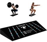 WINBOX Slant Board for Weightlifting and Calf Stretching - Non-Slip Heel Elevated Squat Wedge Block (Blue)