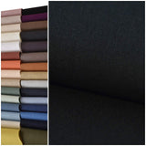 COTTONVILL 11COUNT Linen Blend Solid Bio Washing Fabric (3yard, 30-Black)