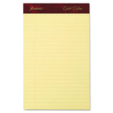 Ampad 20029 Gold Fibre Writing Pads, Jr. Legal Rule, 5 x 8, Canary, 50 Sheets (Pack of 4)
