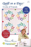 Quilt In A Day Circle of Friends for Rotary & AccuQuilt Pattern, None