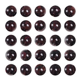FANGQUN 45pcs 8mm Garnet Beads for Bracelets Natural Stone Burgundy Prayer Beads Loose Gemstone Polished Round Beads for Jewelry