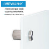 River Glass Dry-Erase Board, 24 X 36, Non-Magnetic