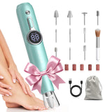 Cordless Electric Nail Drill Machine Professional for Acrylic Gel Nails, E-File for Manicure and Pedicure for Foot Portable Mani