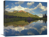 Avery Peak Reflected In Beaver Pond, San Juan Mountains, Colorado-Canvas Art-22X18.26