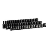 Capri Tools 3/8 in. Drive Shallow, SemiDeep and Deep Impact Socket Set, Metric, 8 to 22 mm, 45Piece