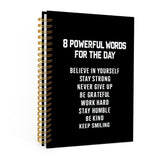 Xxseos Motivational Office Spiral Notebook Journal, Inspirational Gifts A5