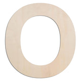 MGTECH 12 Inch Large Wooden Letter O, 1/4 in Thick Big Wood Letter for Crafts and Wall Decor