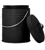 Kitchen Compost Bin with EZ-No Lock Lid, Plastic Liner & Charcoal Filters