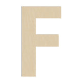HILAZA 17 Inch Large Wooden Letter F, 1/4 in Thick Big Wood Letter for Wall Decor Crafts