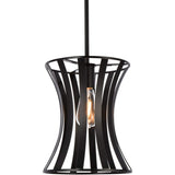 Living District Indoor Modern Home Decorative Bright Ceiling Lily 1 Light Pendant In Black