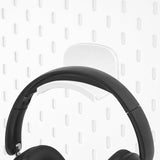 GEEKRIA Headphone Holders for Pegboard Display, Headphone Hanger Holder Compatible with IKEA Skadis Pegboards, Hook Headset Hold