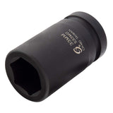 SUNEX TOOLS 533MD, 1 Inch Drive, 33mm Deep Impact Socket, Cr-Mo Steel, Radius Corner Design, Chamfered Opening, Dual Size Markin