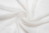 White Chiffon Fabric Fabric By The Yard 59 Wide, 5 Yards Continuous