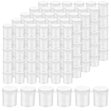 KOHAND 30 Strips 180 Pots Empty Paint Strips, 15ml Mini Paint Container with Lids, Clear Paint Pots Storage for Art, Craft