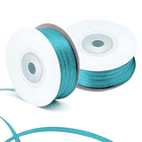 Teal Satin Ribbon - 200 Yards x 1/8-Inch,Teal Ribbons for Gift Wrapping/DIY Bows Decoration/Sewing(100 Yards x 2)