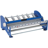 Aviditi SL9518 Steel Manual Table Top Label Dispenser, 1 Core, 18 Width, Blue