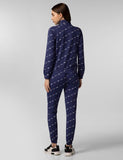 Fyltr Women'S Stand Collar Jacket & Jogger Co-Ord Set - Full Zipper | Contrast Drawstring | Utility Pockets |Rib Hem & Cuff,Bewitched Blue,Bewitched Blue,2Xl