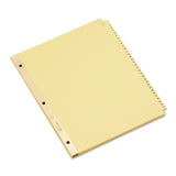 Avery 11308 Preprinted Dividers, 131 Tabs, 81/2 x 11, Buff Color, 31 Tabs/Set