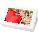 Kucoele 30 PCS Bakery Boxes with Window, 12 x 8 x 2.5 Inches Pastry Boxes Auto-Popup Treat Boxes for Chocolate Covered Strawberr