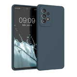 kwmobile Case Compatible with Samsung Galaxy A53 5G Case - TPU Silicone Phone Cover with Soft Finish - Dark Slate