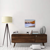 Seastacks And Full Moon At El Matador Beach, California-Canvas Art-24X18