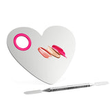 Luxspire Makeup Mixing Palette, Stainless Steel Cosmetics Makeup Palette Foundation Cream Mixing Blending Artist Tool Makeup Too